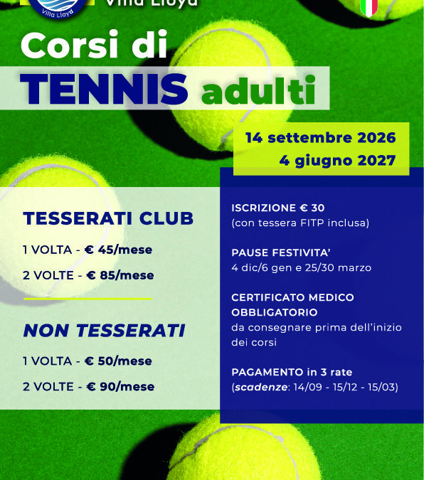 Corsi ADULTI 2026/27